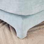141.7 Chenille 6-Seater Sofa with ergonomic, wooden base,high - resilience sponge for Living Room