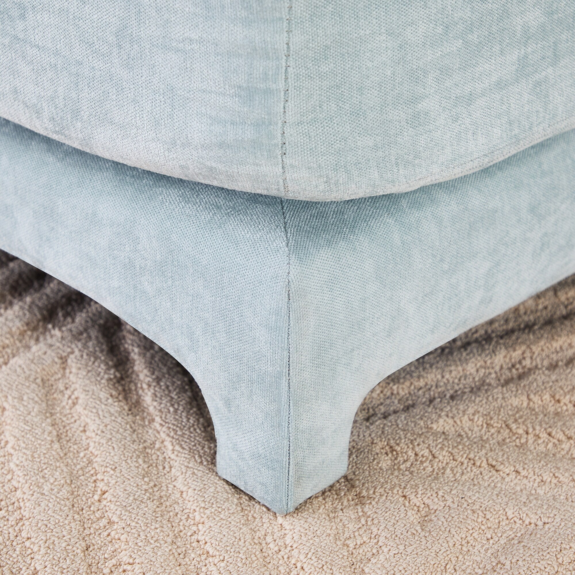 141.7 Chenille 6-Seater Sofa with ergonomic, wooden base,high - resilience sponge for Living Room