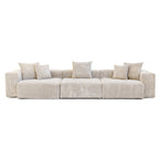 142 Contemporary Corduroy Sectional Sofa Classic Deep Couch