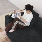 142 Contemporary Corduroy Sectional Sofa Classic Deep Couch