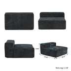 142 Contemporary Corduroy Sectional Sofa Classic Deep Couch