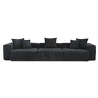 142 Contemporary Corduroy Sectional Sofa Classic Deep Couch