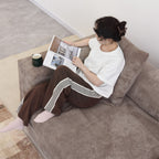 142 Contemporary Corduroy Sectional Sofa Classic Deep Couch