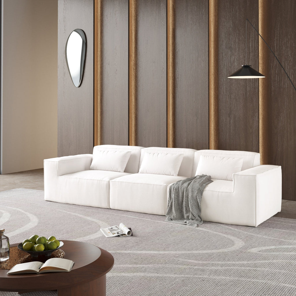 149 Cloud Sectional Couch, Huge Plus 4 Seats Modular Sofa, Modern Comfy Corduroy Couches, Sofas Furniture for Living Room