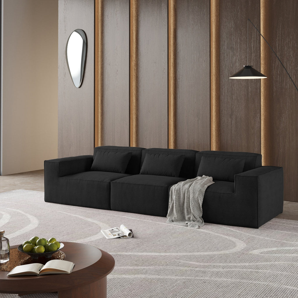 149 Cloud Sectional Couch, Huge Plus 4 Seats Modular Sofa, Modern Comfy Corduroy Couches, Sofas Furniture for Living Room