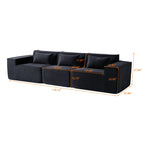 149 Cloud Sectional Couch, Huge Plus 4 Seats Modular Sofa, Modern Comfy Corduroy Couches, Sofas Furniture for Living Room