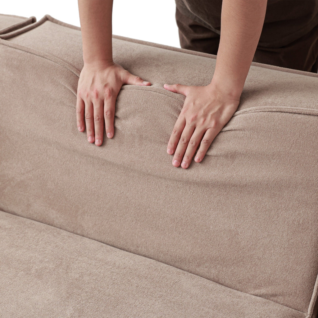 149 Cloud Sectional Couch, Huge Plus 4 Seats Modular Sofa, Modern Comfy Corduroy Couches, Sofas Furniture for Living Room