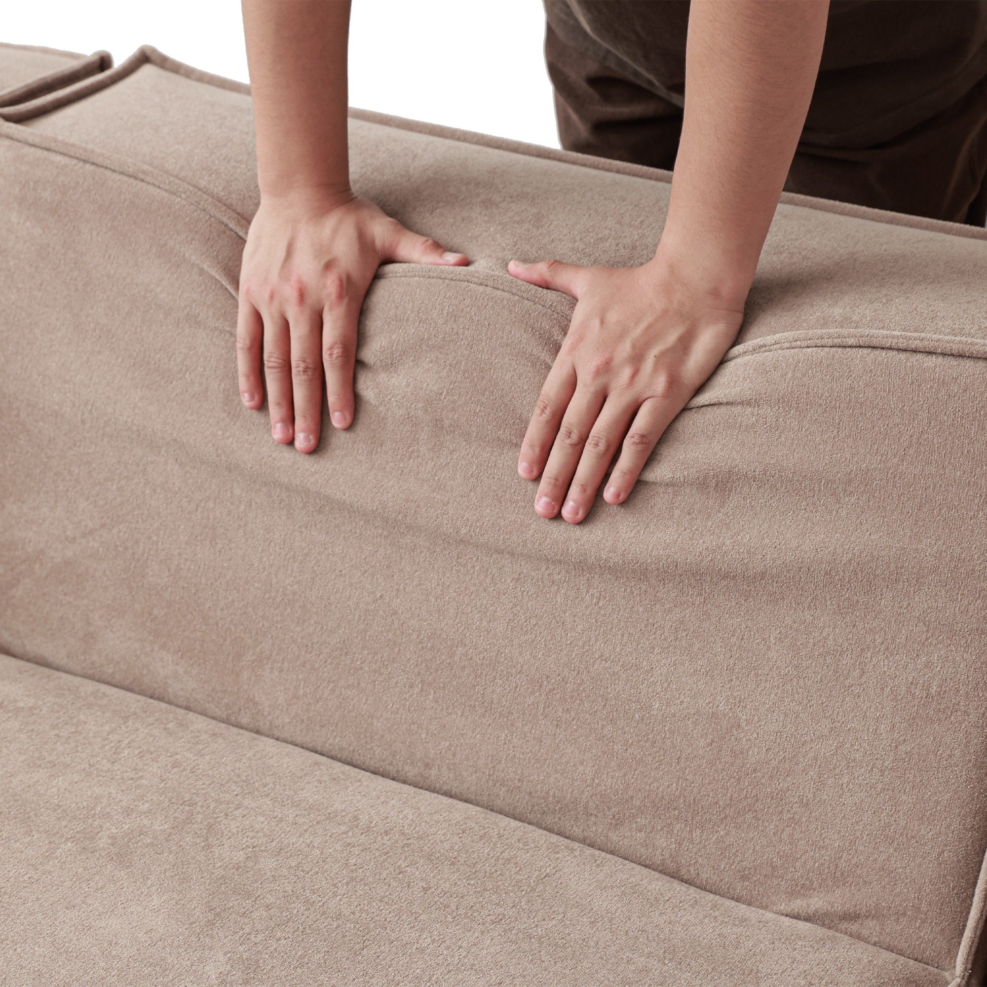 149 Cloud Sectional Couch, Huge Plus 4 Seats Modular Sofa, Modern Comfy Corduroy Couches, Sofas Furniture for Living Room