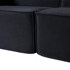 149 U Shaped Modular Sectional Sofa, 6-Seat Upholstered Sofa Couch, Free Combination