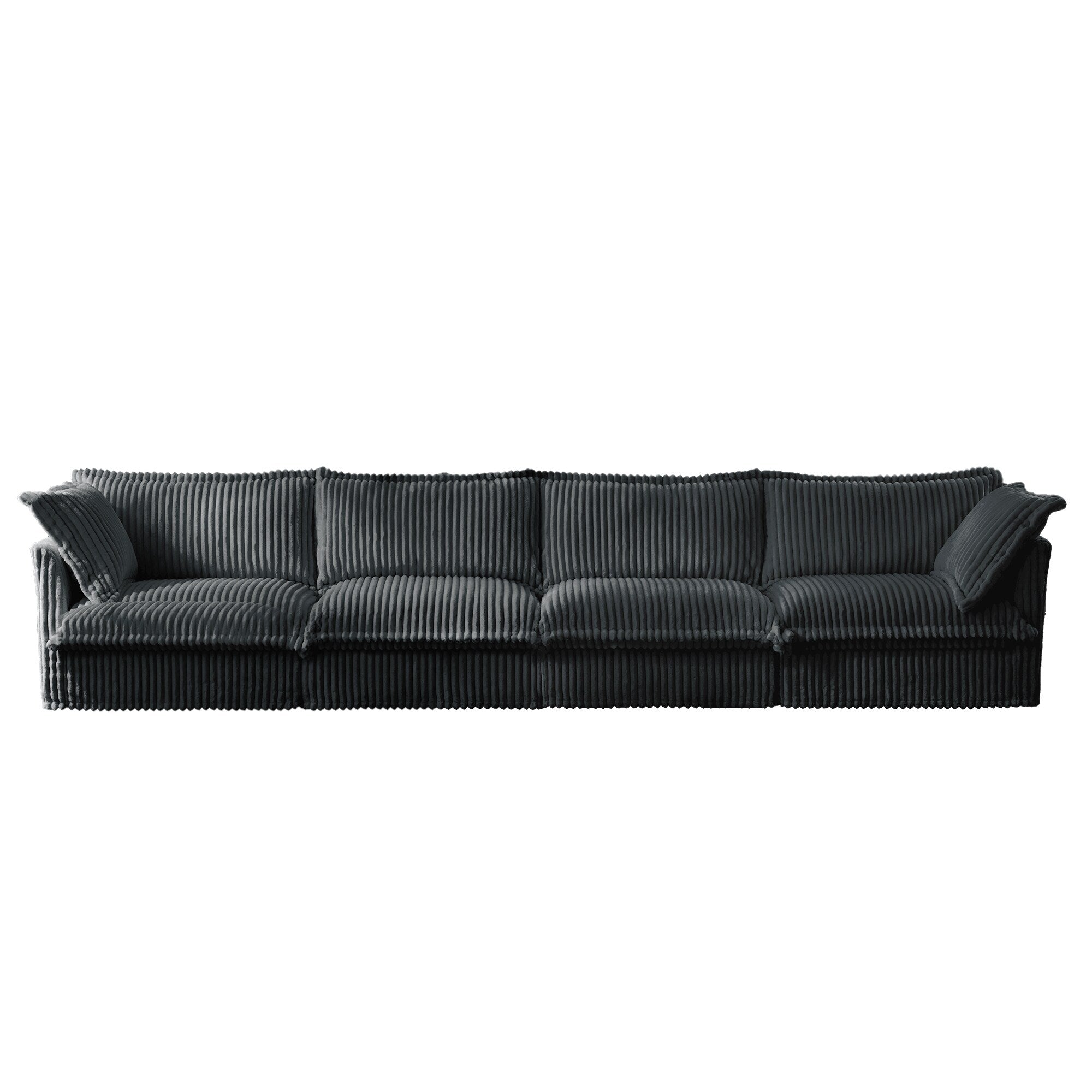 156.6 Corduroy 5-Seater Sofa Deep for living room and bedroom