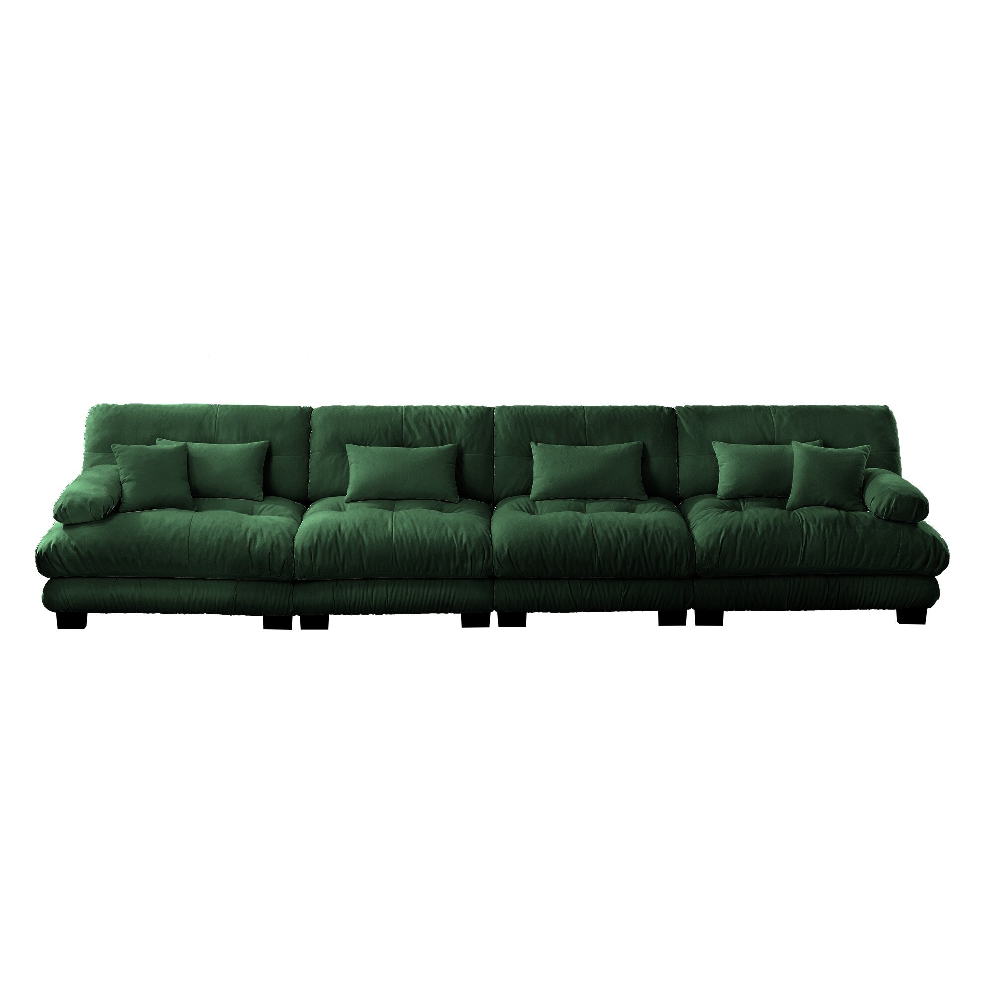 173.2 Chenille with Bolster Armrests, High-Resilience Sponge Cushions