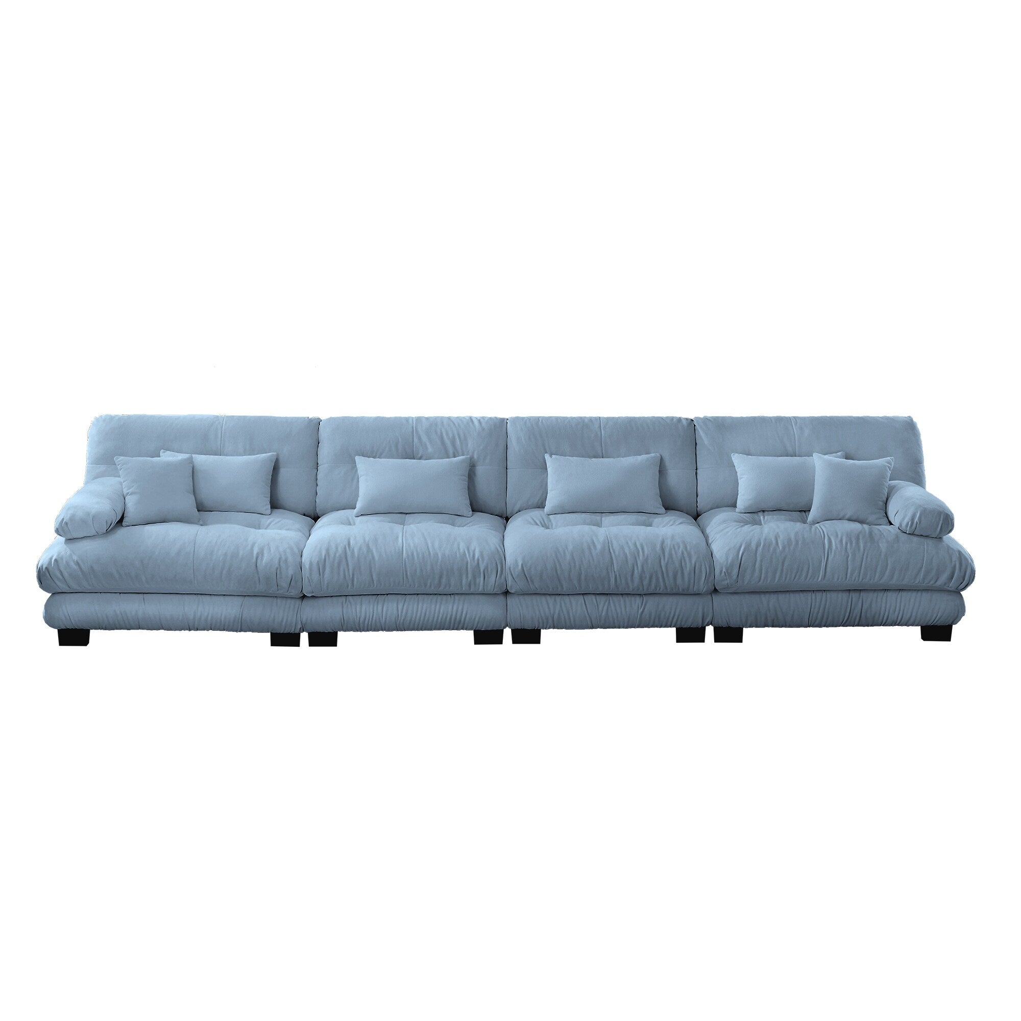 173.2 Chenille with Bolster Armrests, High-Resilience Sponge Cushions