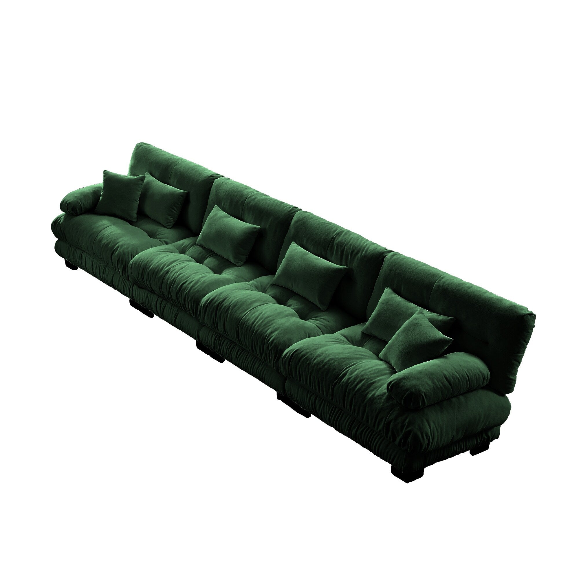 173.2 Chenille with Bolster Armrests, High-Resilience Sponge Cushions