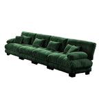 173.2 Chenille with Bolster Armrests, High-Resilience Sponge Cushions