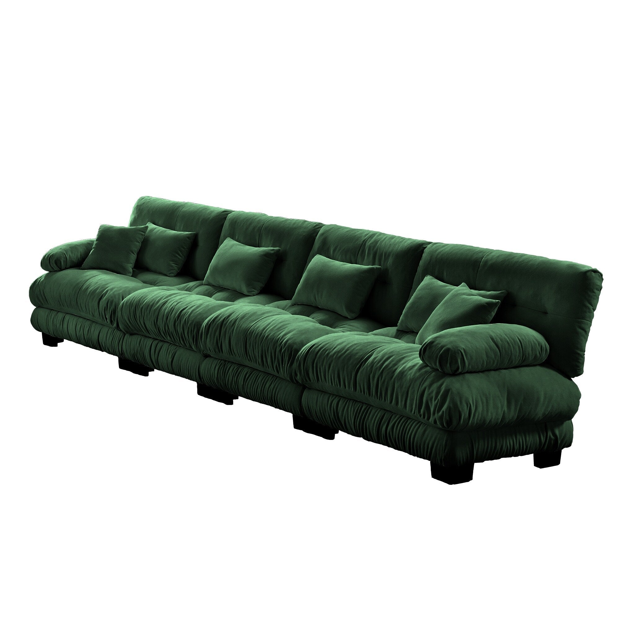 173.2 Chenille with Bolster Armrests, High-Resilience Sponge Cushions