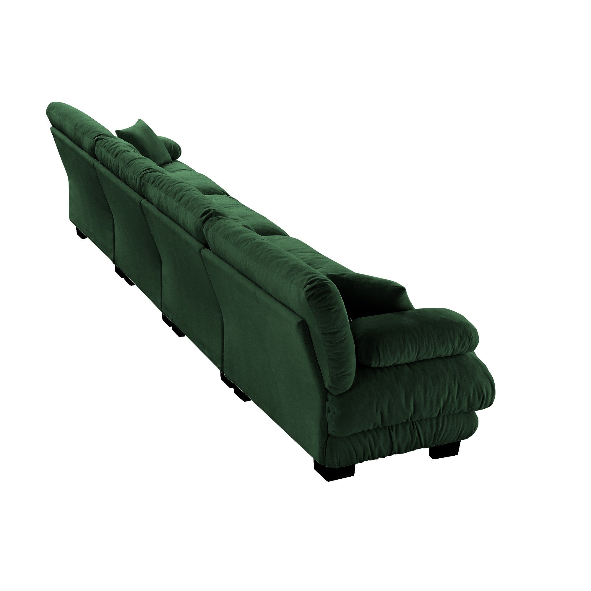 173.2 Chenille with Bolster Armrests, High-Resilience Sponge Cushions
