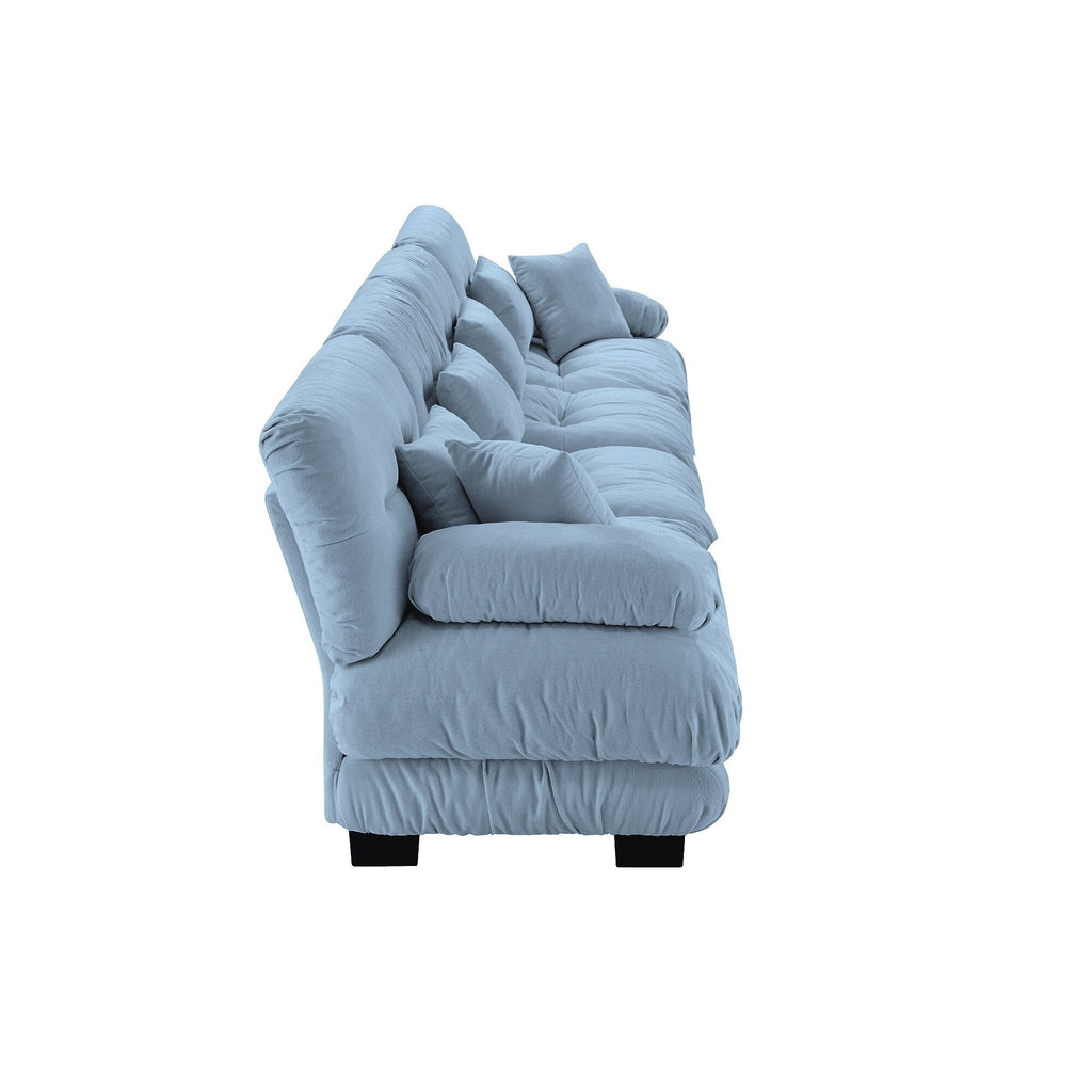 173.2 Chenille with Bolster Armrests, High-Resilience Sponge Cushions