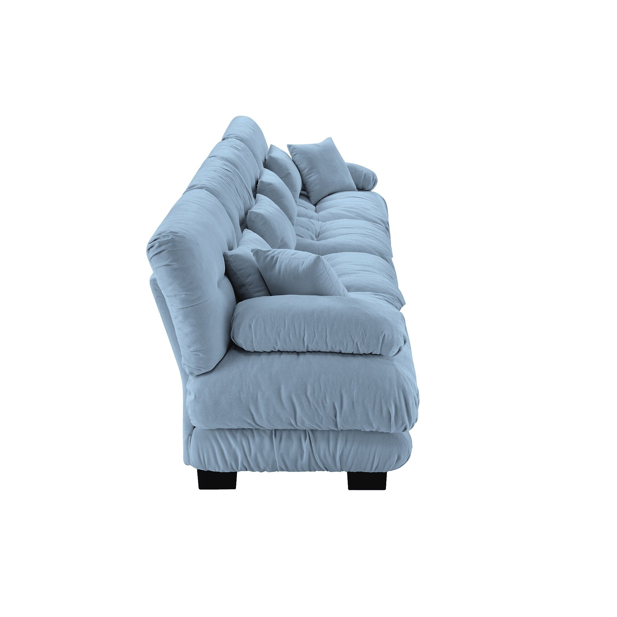 173.2 Chenille with Bolster Armrests, High-Resilience Sponge Cushions