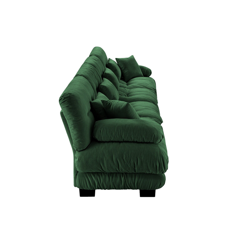 173.2 Chenille with Bolster Armrests, High-Resilience Sponge Cushions