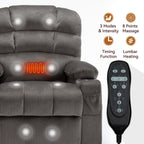 180Â° Power Lift Recliner Chair with Massage & Heat, Dual Cup Holders