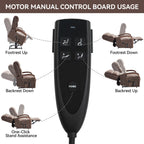 180Â° Power Lift Recliner Chair with Massage & Heat,Solid Wood Armrests