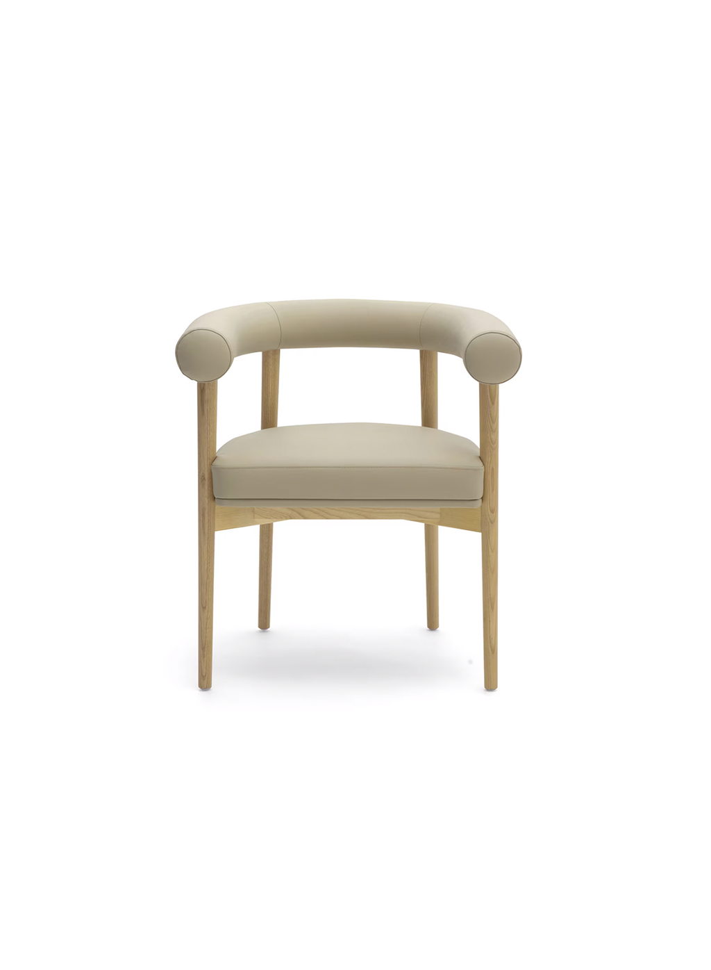 Chaise de salle à manger Para en cuir végétalien, taupe