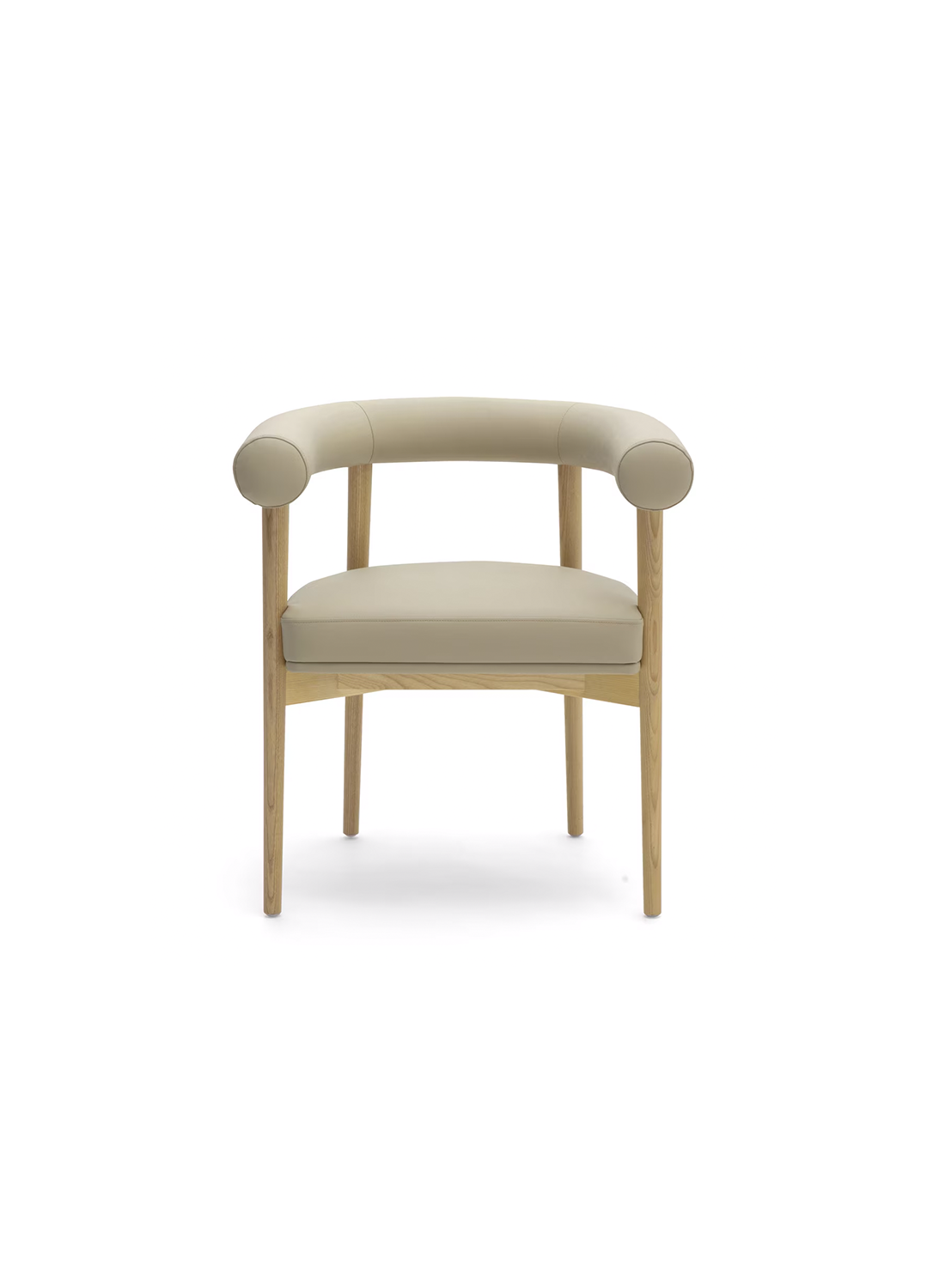 Chaise de salle à manger Para en cuir végétalien, taupe