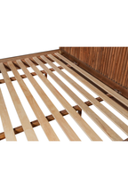 Lit King Cadenza en acacia, noyer