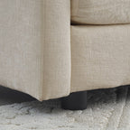 2-Piece Set Chenille Upholstered Extra Deep Seat Oversized Sofa with 3-Seater Sofa + Loveseat Sofa Sets