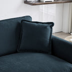 2-Piece Set Chenille Upholstered Extra Deep Seat Oversized Sofa with 3-Seater Sofa + Loveseat Sofa Sets