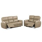 2 Piece Upholstered Power Sofa Set with USB Charging Ports