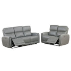 2 Piece Upholstered Power Sofa Set with USB Charging Ports