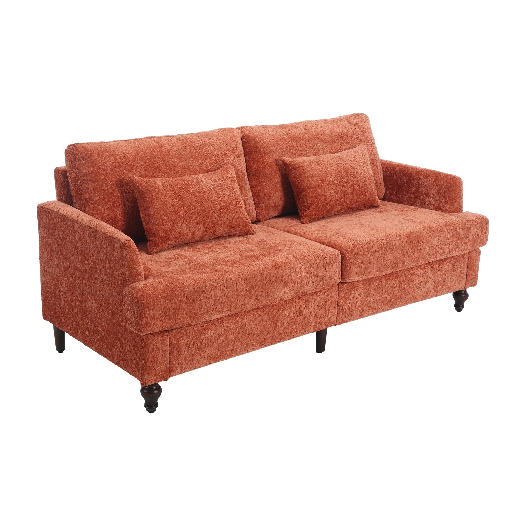 2-Seat Upholstered Loveseat Sofa Couch With Deep Seats,Multi-scene Use