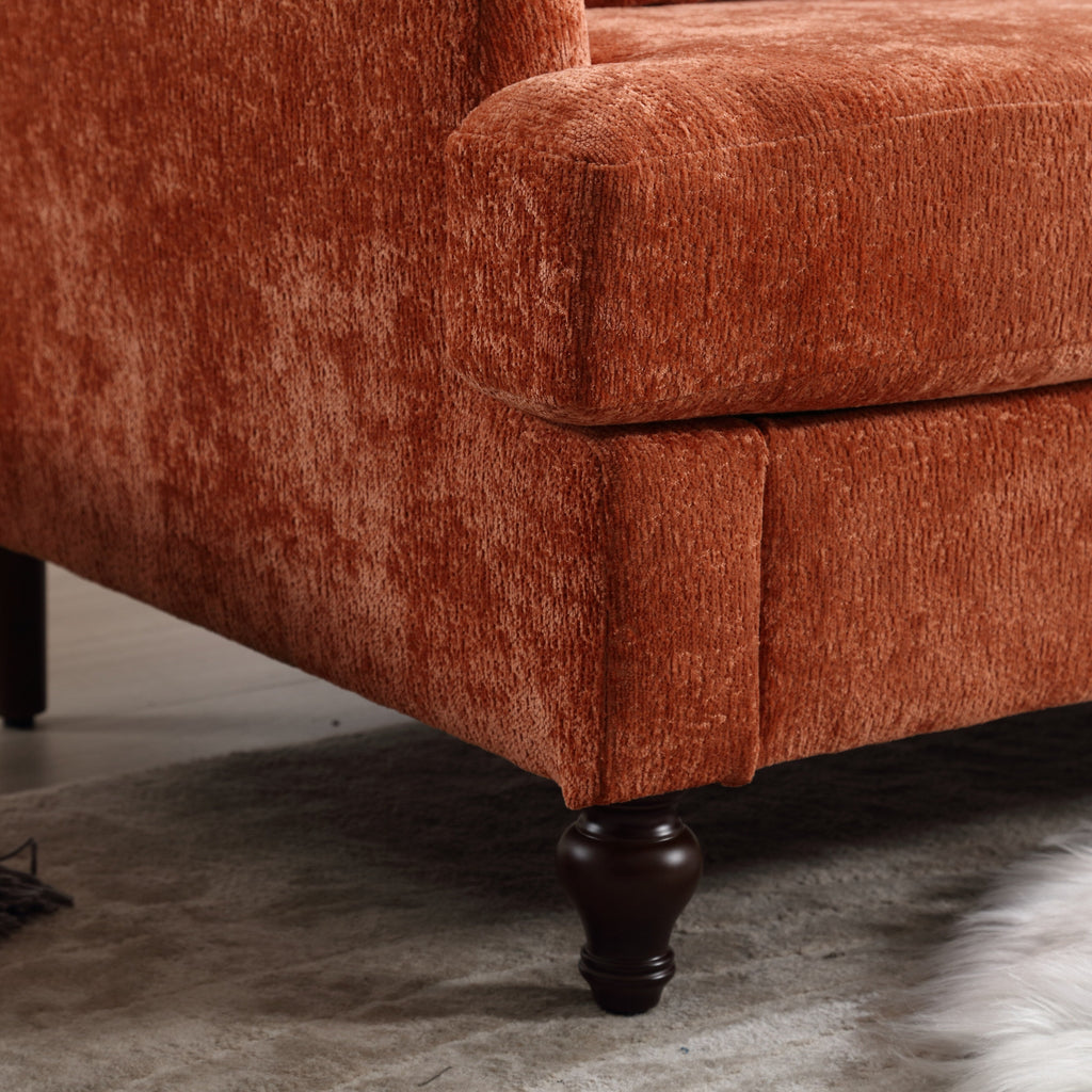 2-Seat Upholstered Loveseat Sofa Couch With Deep Seats,Multi-scene Use