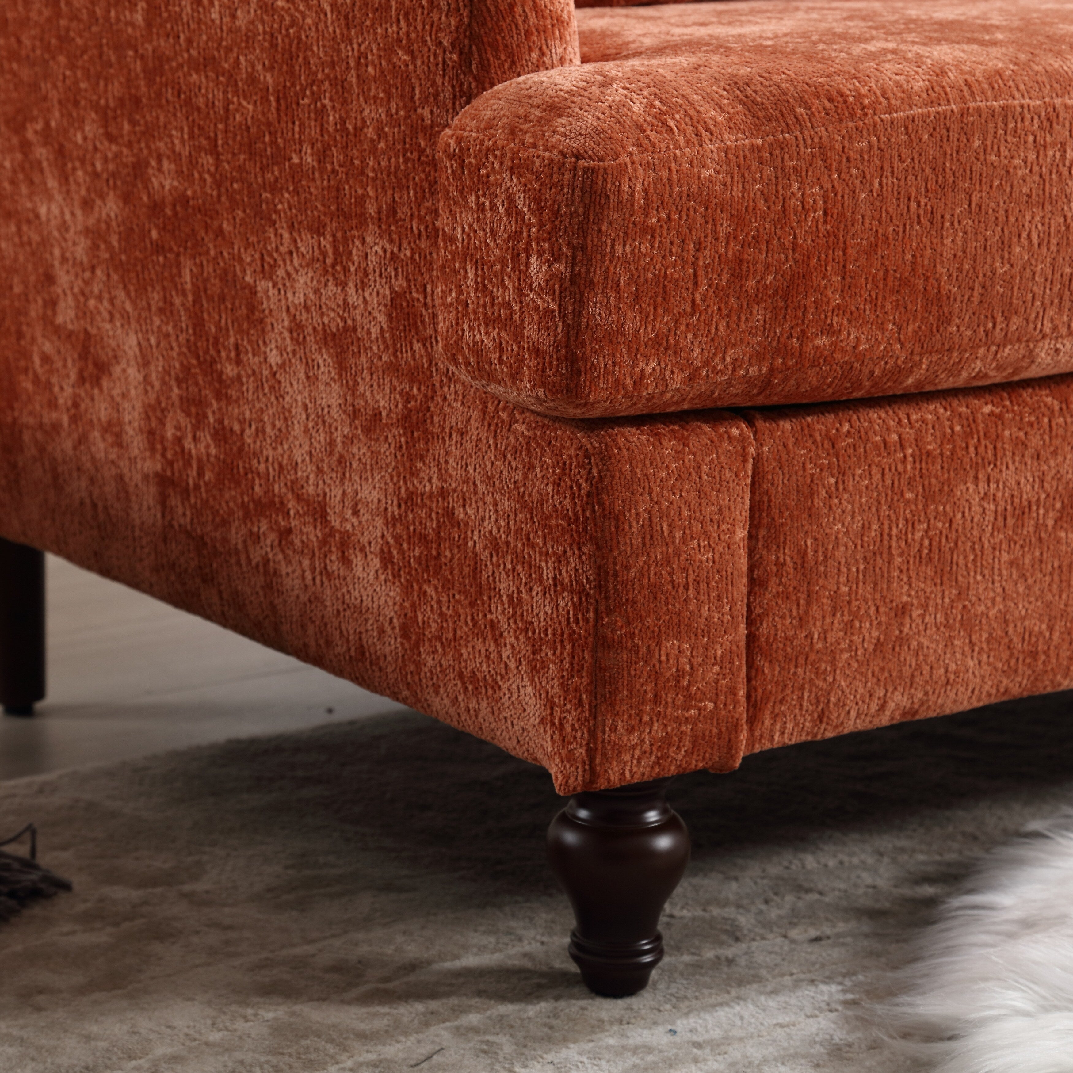 2-Seat Upholstered Loveseat Sofa Couch With Deep Seats,Multi-scene Use