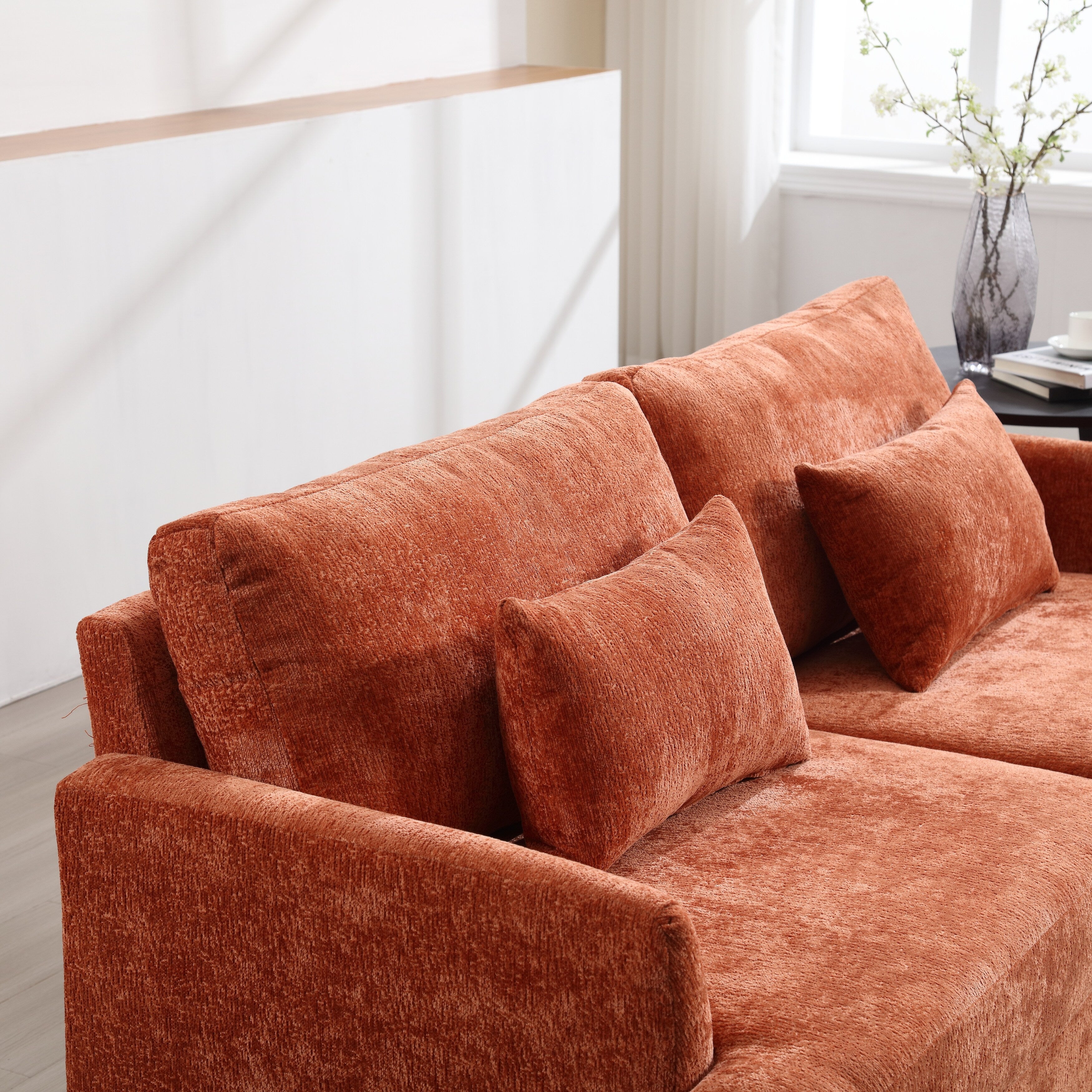 2-Seat Upholstered Loveseat Sofa Couch With Deep Seats,Multi-scene Use