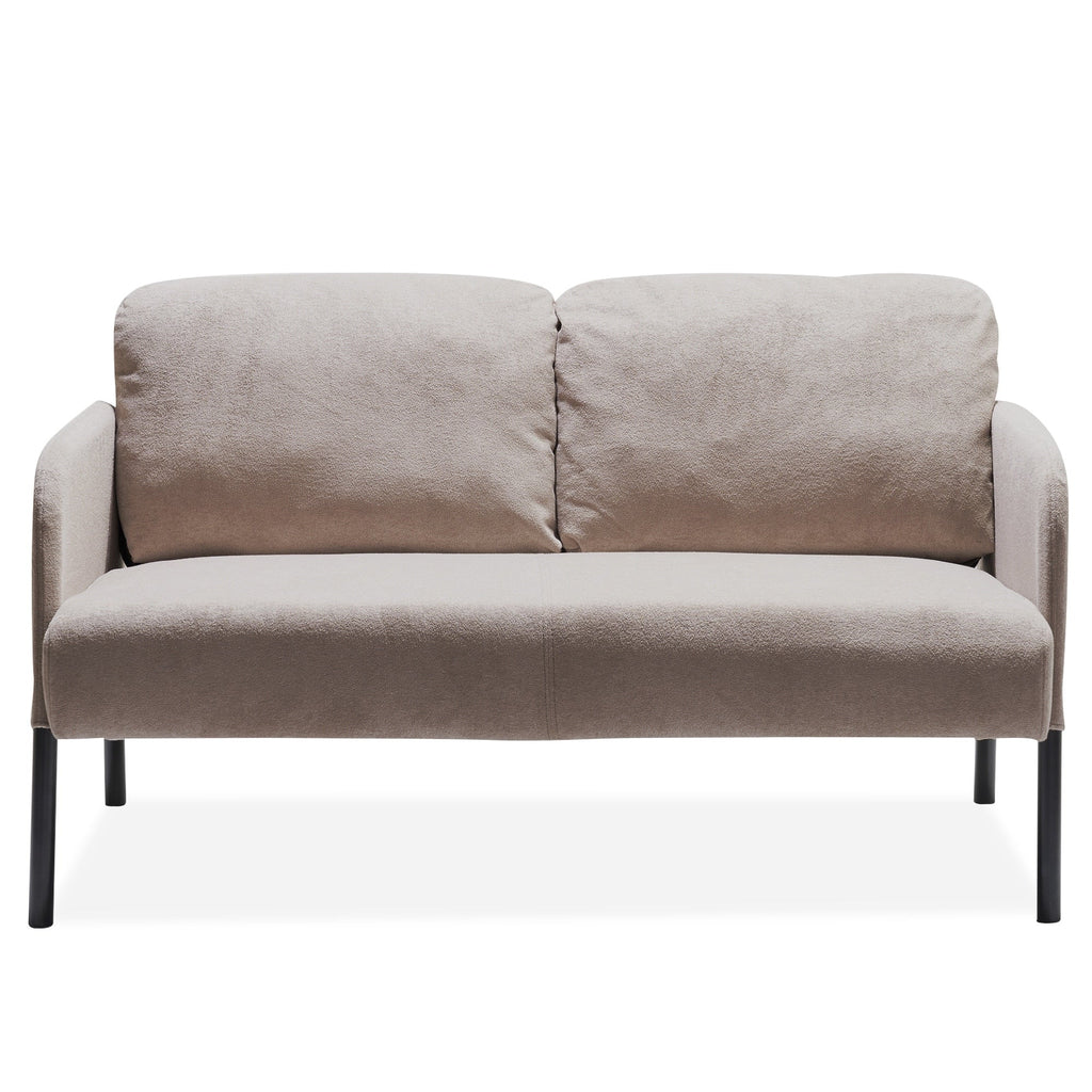 2 Seater Polyester Fabric Sofa, Modern Loveseat Sofa, Comfy Small Couches for Small Space Living Room, Bedroom, Office
