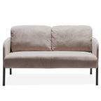 2 Seater Polyester Fabric Sofa, Modern Loveseat Sofa, Comfy Small Couches for Small Space Living Room, Bedroom, Office