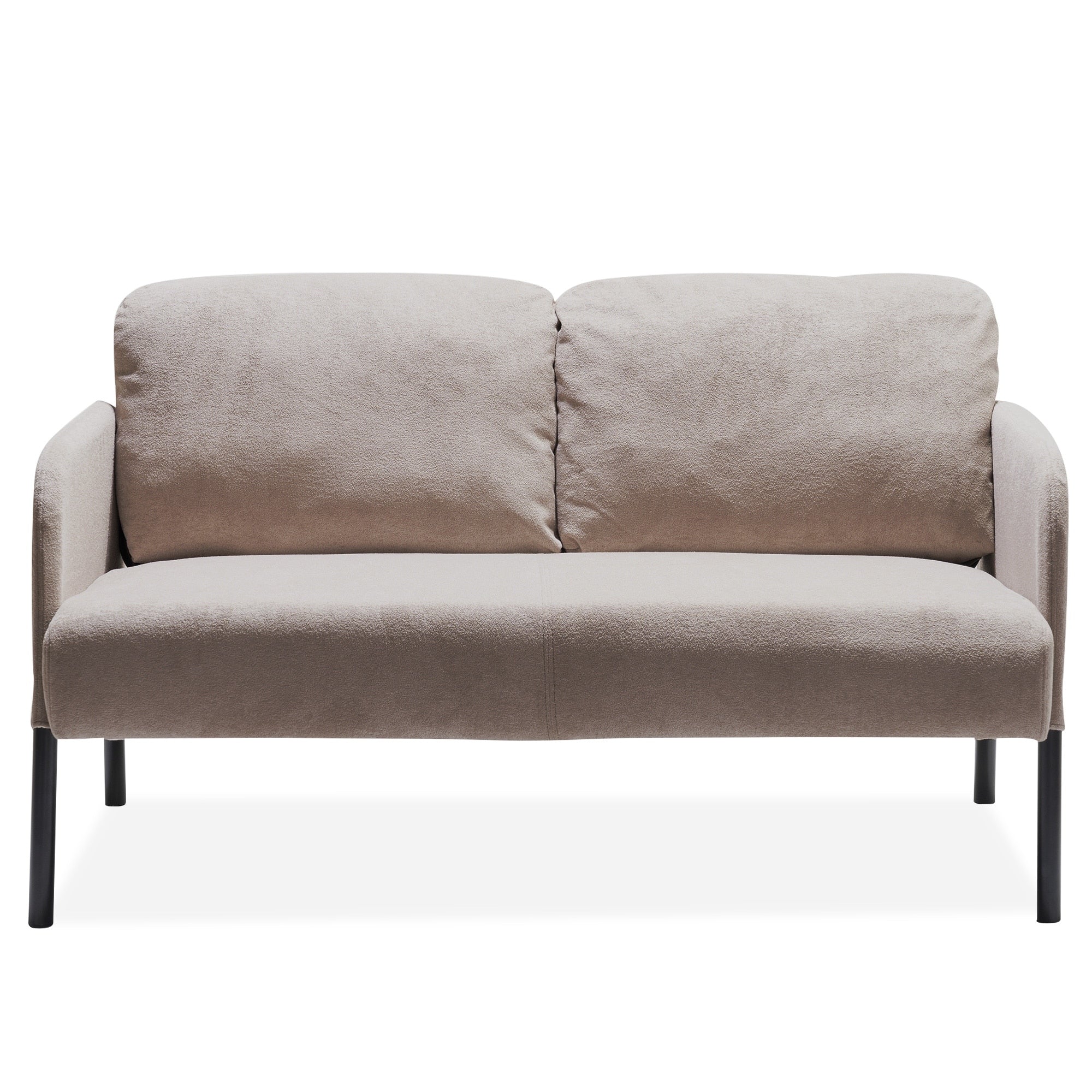 2 Seater Polyester Fabric Sofa, Modern Loveseat Sofa, Comfy Small Couches for Small Space Living Room, Bedroom, Office