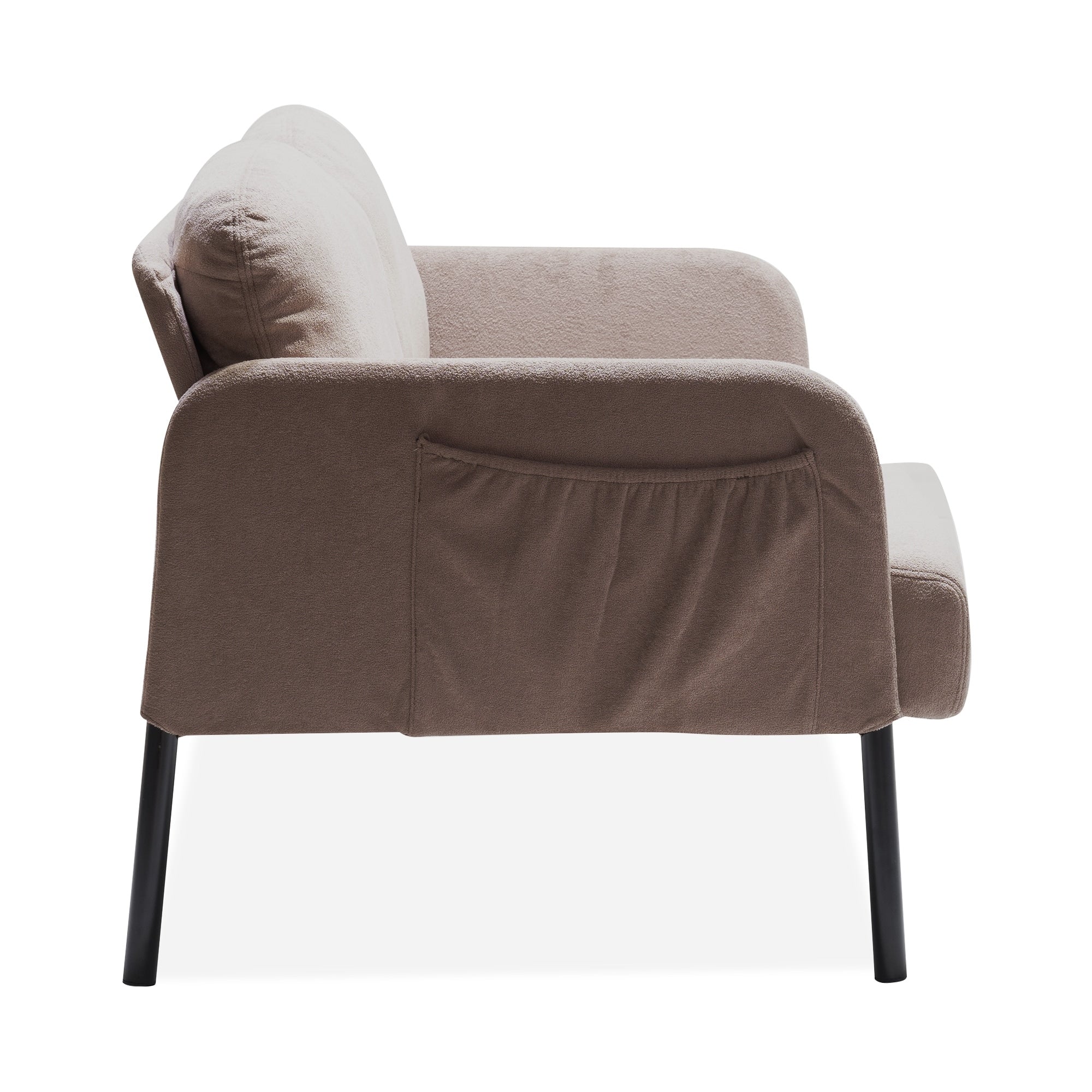 2 Seater Polyester Fabric Sofa, Modern Loveseat Sofa, Comfy Small Couches for Small Space Living Room, Bedroom, Office
