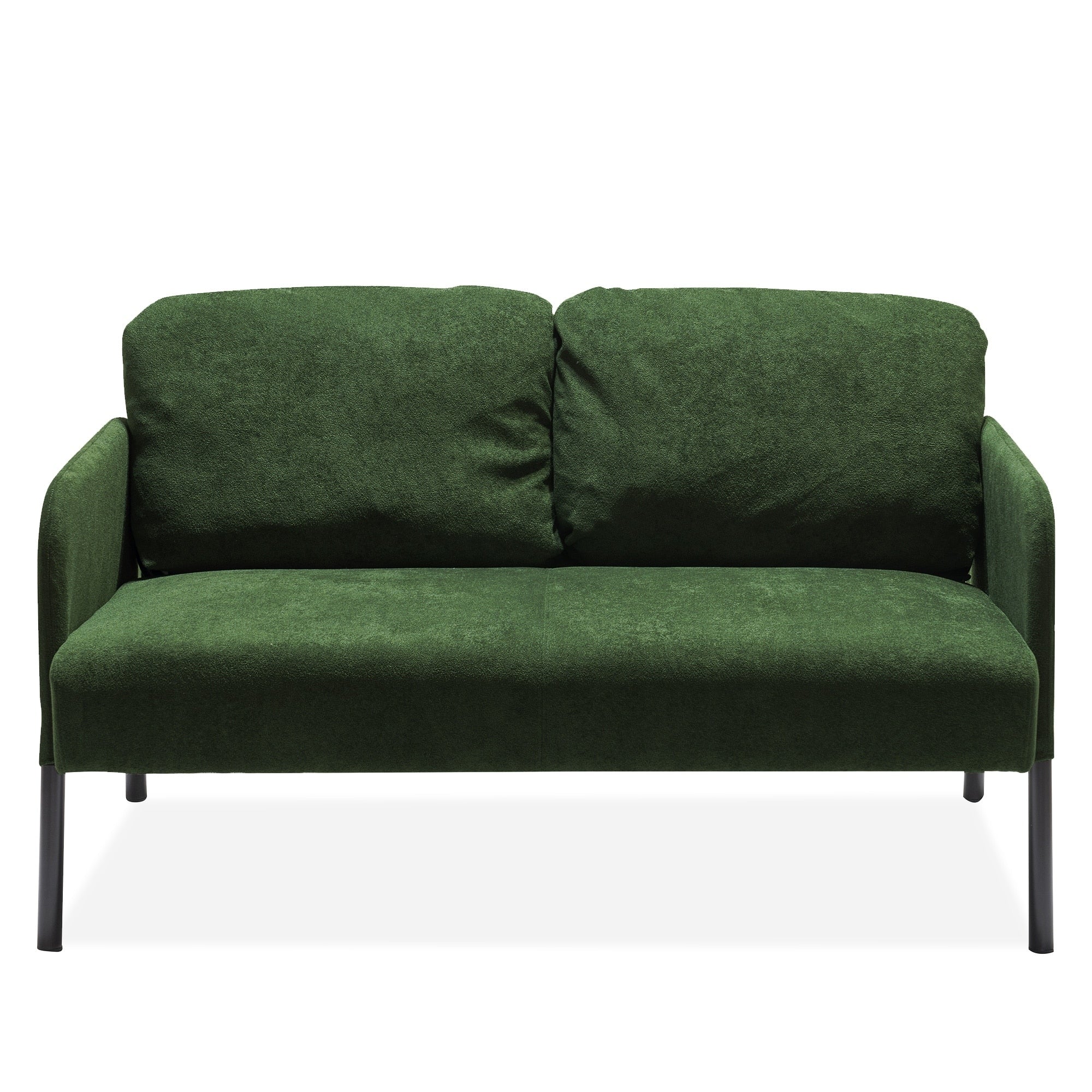 2 Seater Polyester Fabric Sofa, Modern Loveseat Sofa, Comfy Small Couches for Small Space Living Room, Bedroom, Office