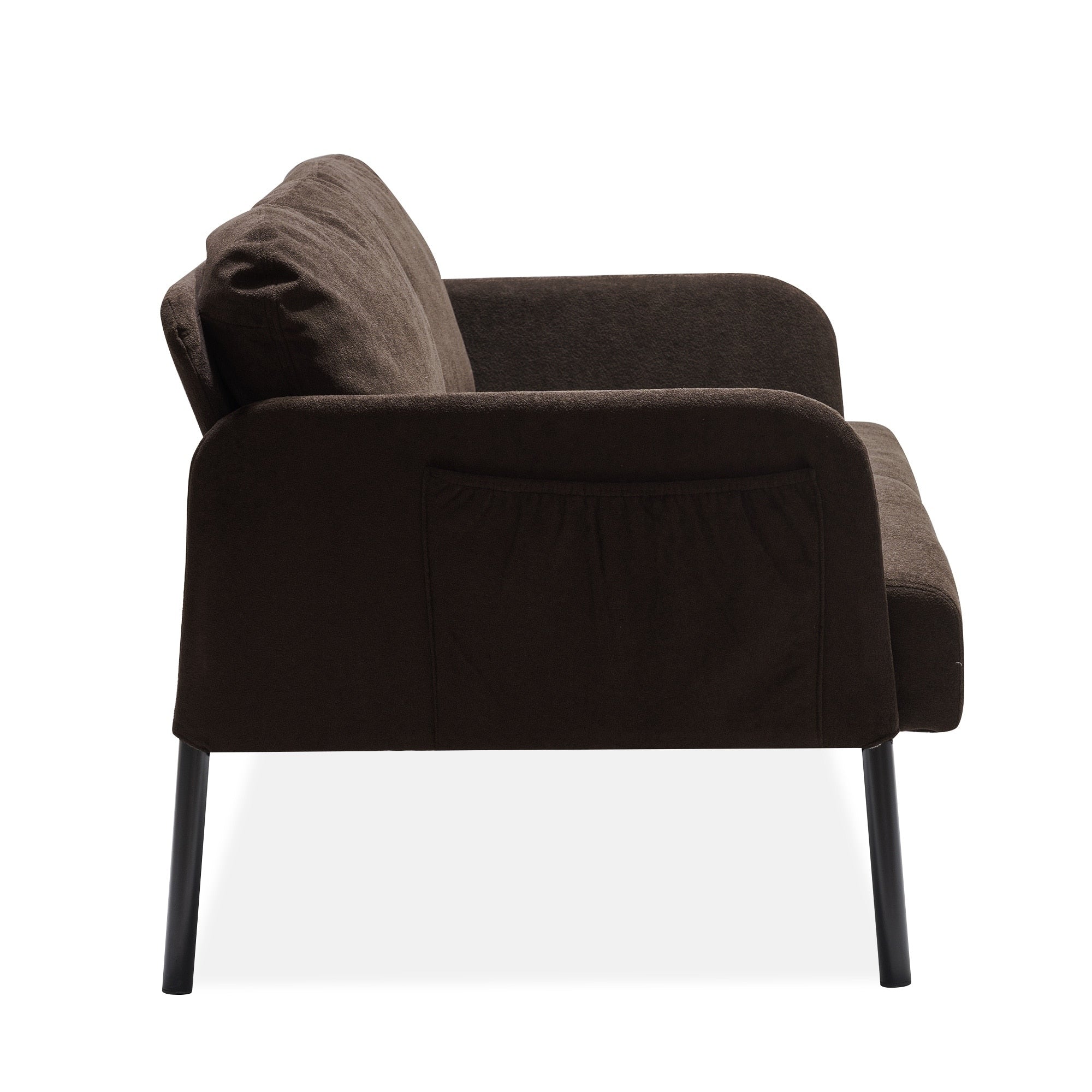 2 Seater Polyester Fabric Sofa, Modern Loveseat Sofa, Comfy Small Couches for Small Space Living Room, Bedroom, Office