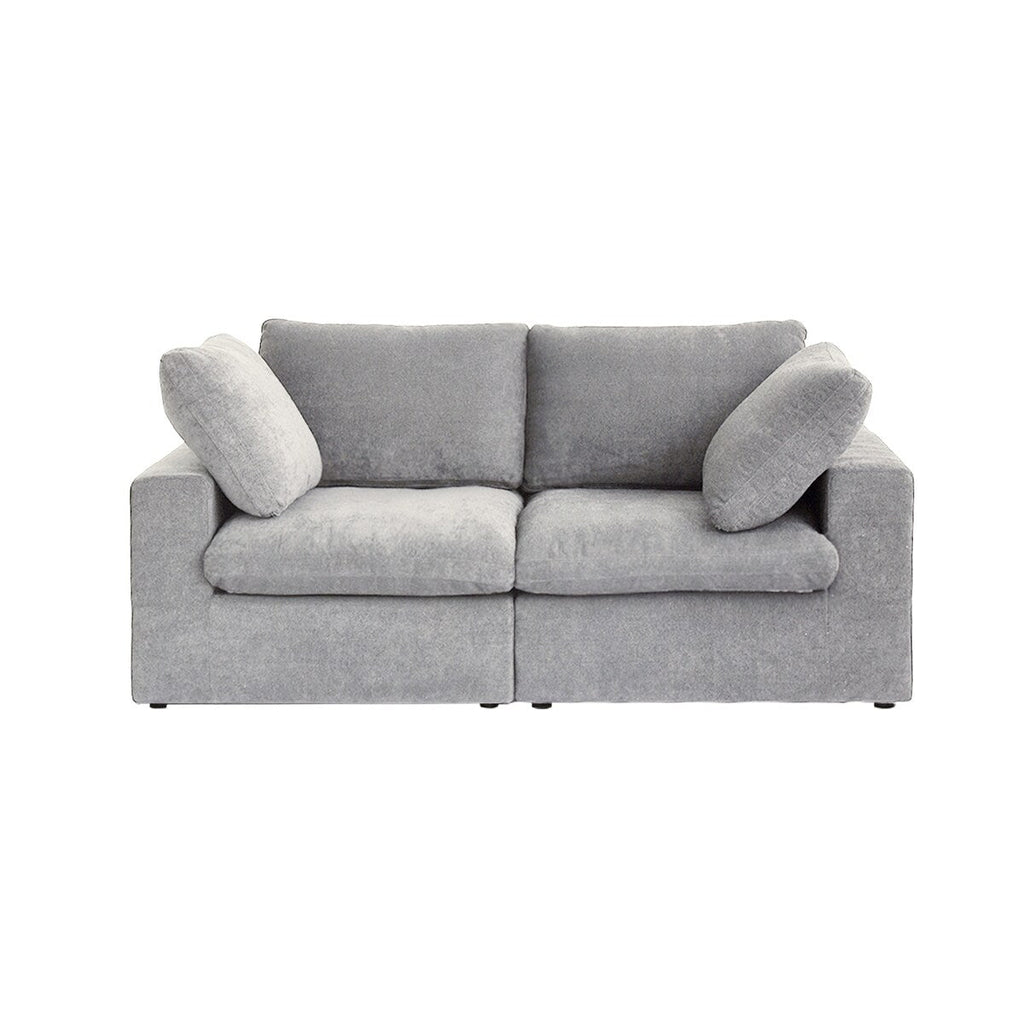 2 Seater Sofa Couch with Pillows for Living Room