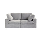 2 Seater Sofa Couch with Pillows for Living Room