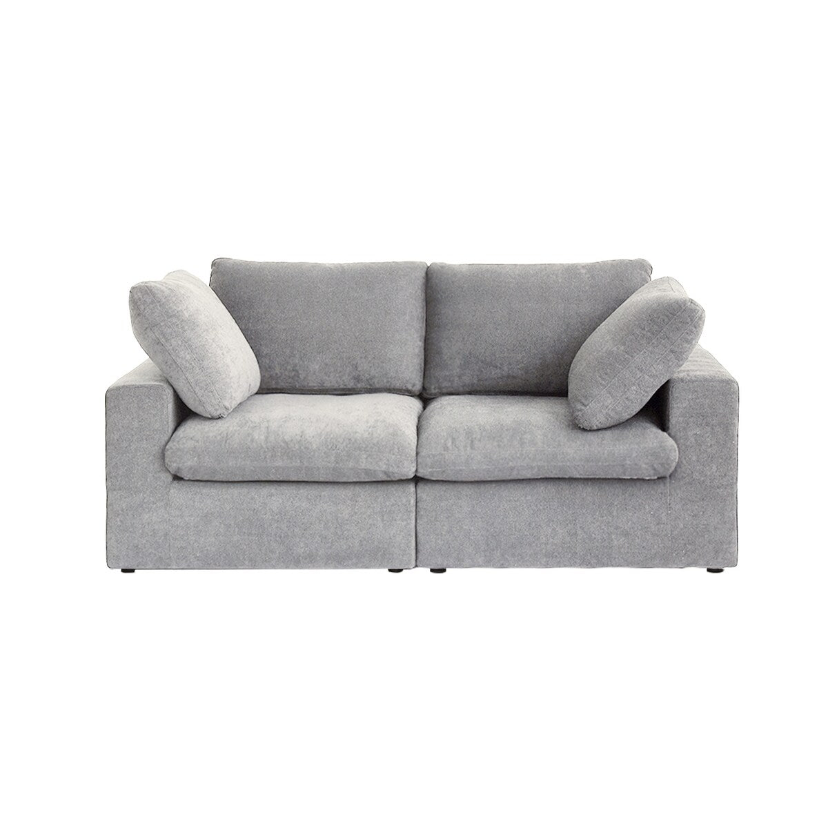 2 Seater Sofa Couch with Pillows for Living Room