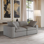 2 Seater Sofa Couch with Pillows for Living Room
