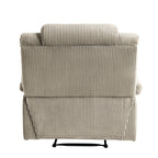 2 Set Modern Corduroy Manual Recliner Chair, Oversize Accent Chair Recliner with Wide Armrest