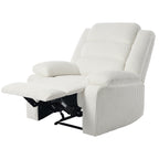 2 Set Modern Corduroy Manual Recliner Chair, Oversize Accent Chair Recliner with Wide Armrest