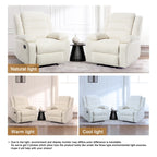 2 Set Modern Corduroy Manual Recliner Chair, Oversize Accent Chair Recliner with Wide Armrest