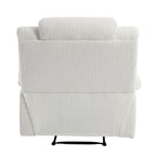 2 Set Modern Corduroy Manual Recliner Chair, Oversize Accent Chair Recliner with Wide Armrest